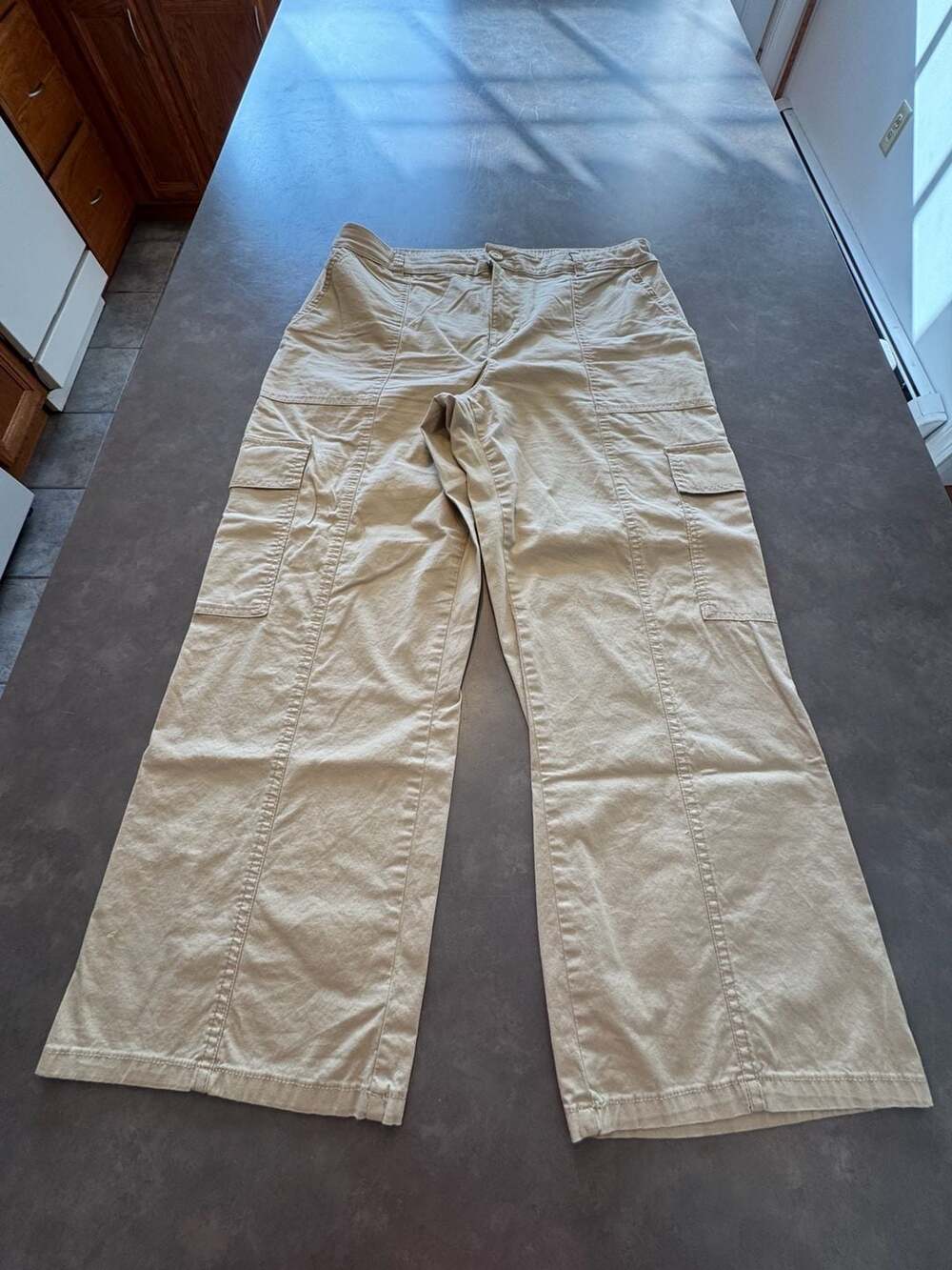 Women's Tan Utility Cargo Pants